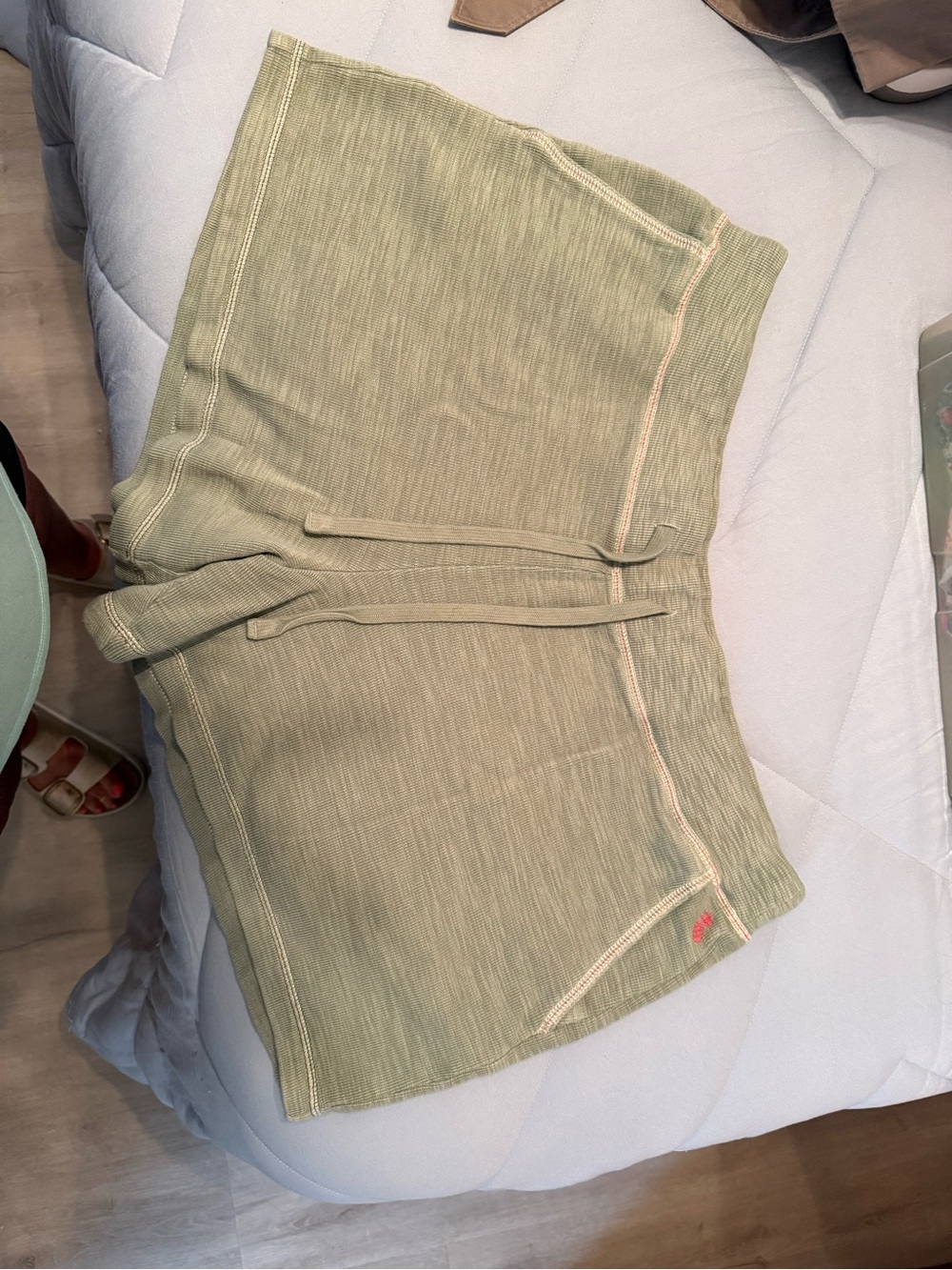 Tommy Bahama Light Olive Green Athletic Drawstring Shorts